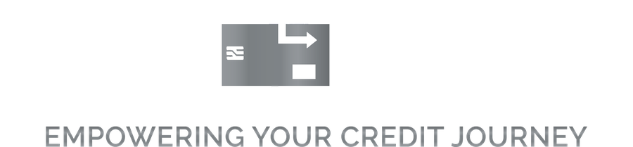CredWiz logo — the word CredWiz with a silver credit card and forward arrow, and the tagline Empowering Your Credit Journey